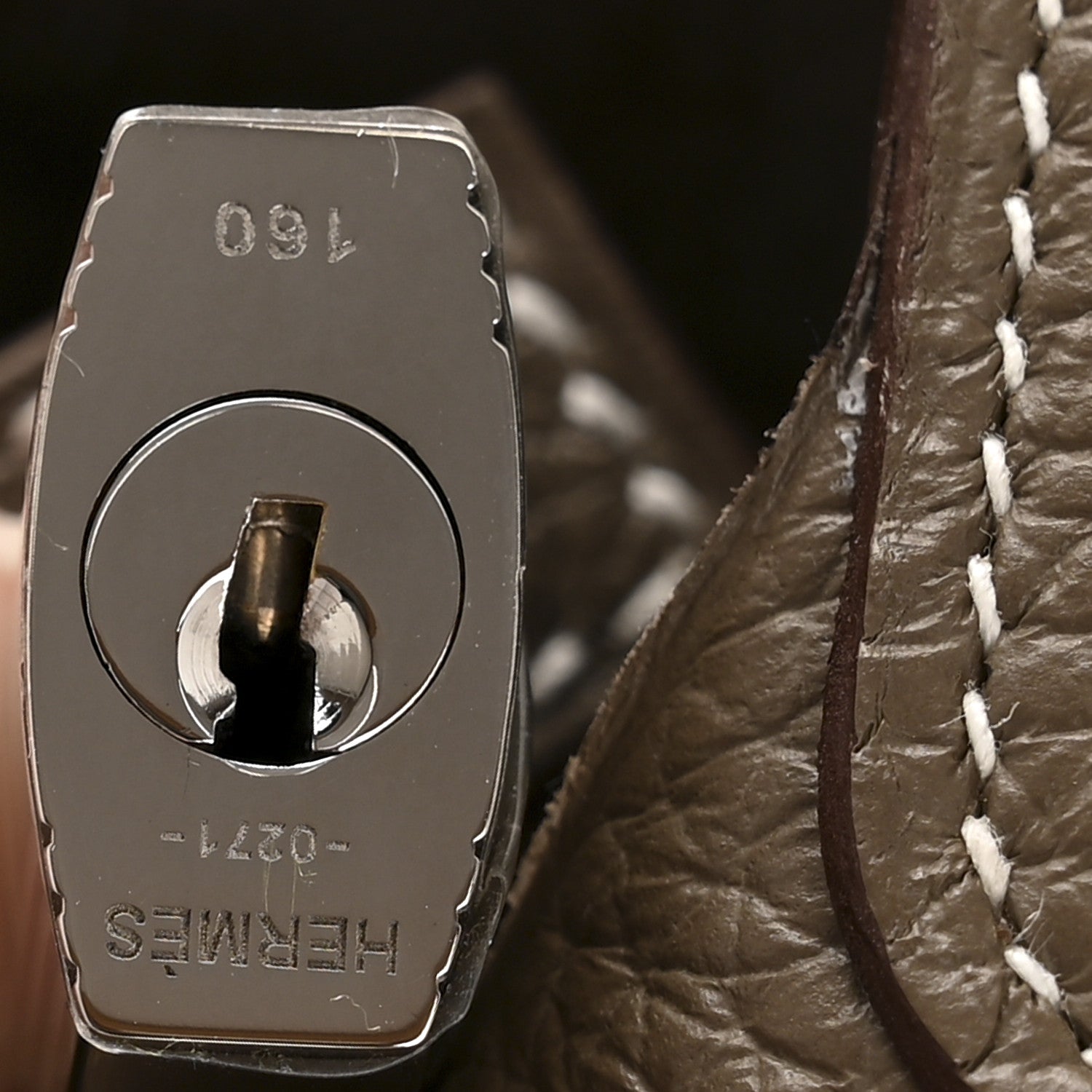 Hermes Taurillon Clemence Picotin Lock 22 MM Etoupe 11 of 12
