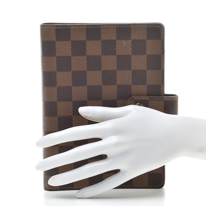Louis Vuitton Damier Ebene Medium Ring Agenda Cover 2 of 9