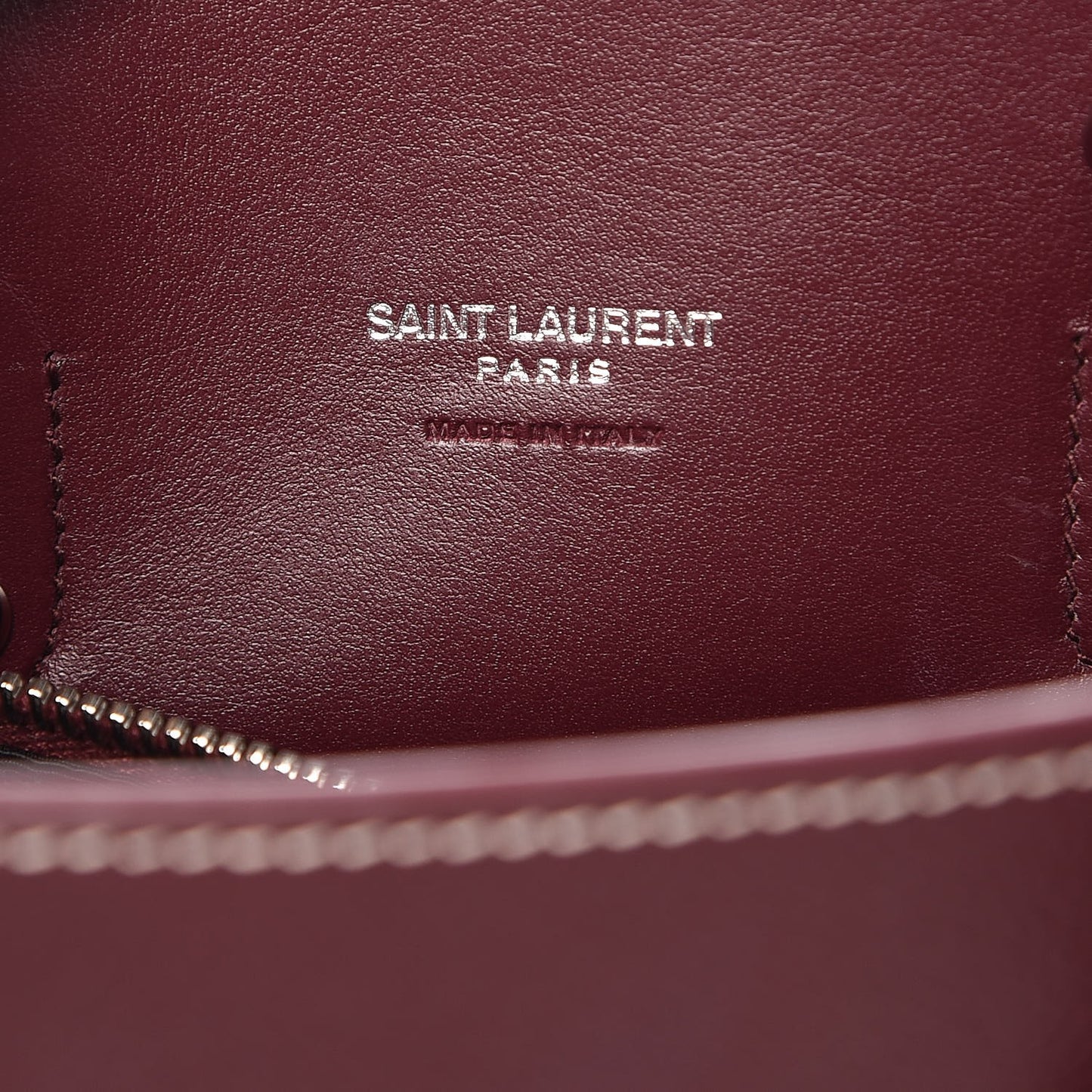 Grained Calfskin Topstich Baby Sac De Jour Rouge Legion