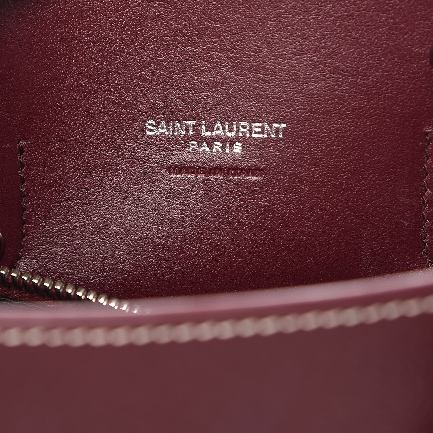 Saint Laurent Grained Calfskin Topstich Baby Sac De Jour Rouge Legion 7 of 9