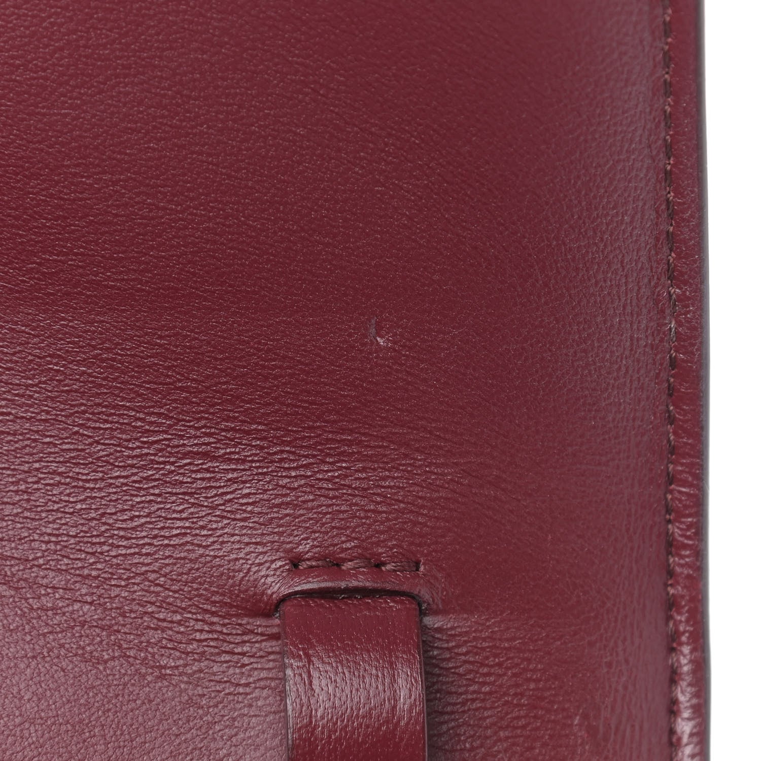 Celine Box Calfskin Medium Classic Box Flap Bag Burgundy 11 of 13