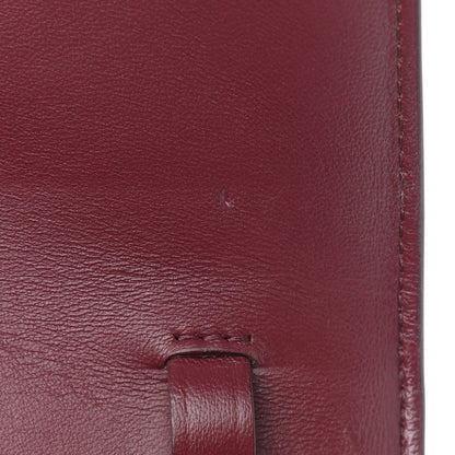Celine Box Calfskin Medium Classic Box Flap Bag Burgundy 11 of 13