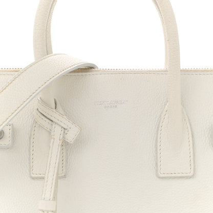Saint Laurent Calfskin Baby Supple Sac De Jour White 8 of 19