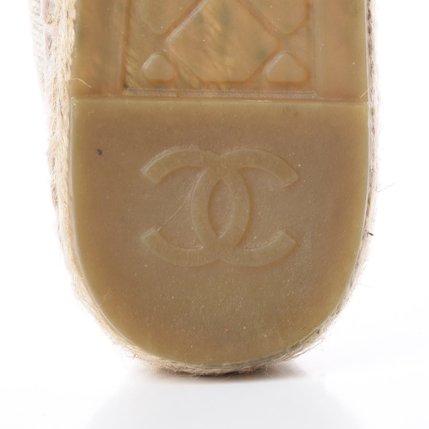 Chanel Linen Sequin CC Espadrilles 37 Beige Black 7 of 12
