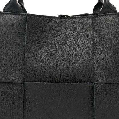 Bottega Veneta Grained Calfskin Maxi Intrecciato Arco Tote Black 8 of 10