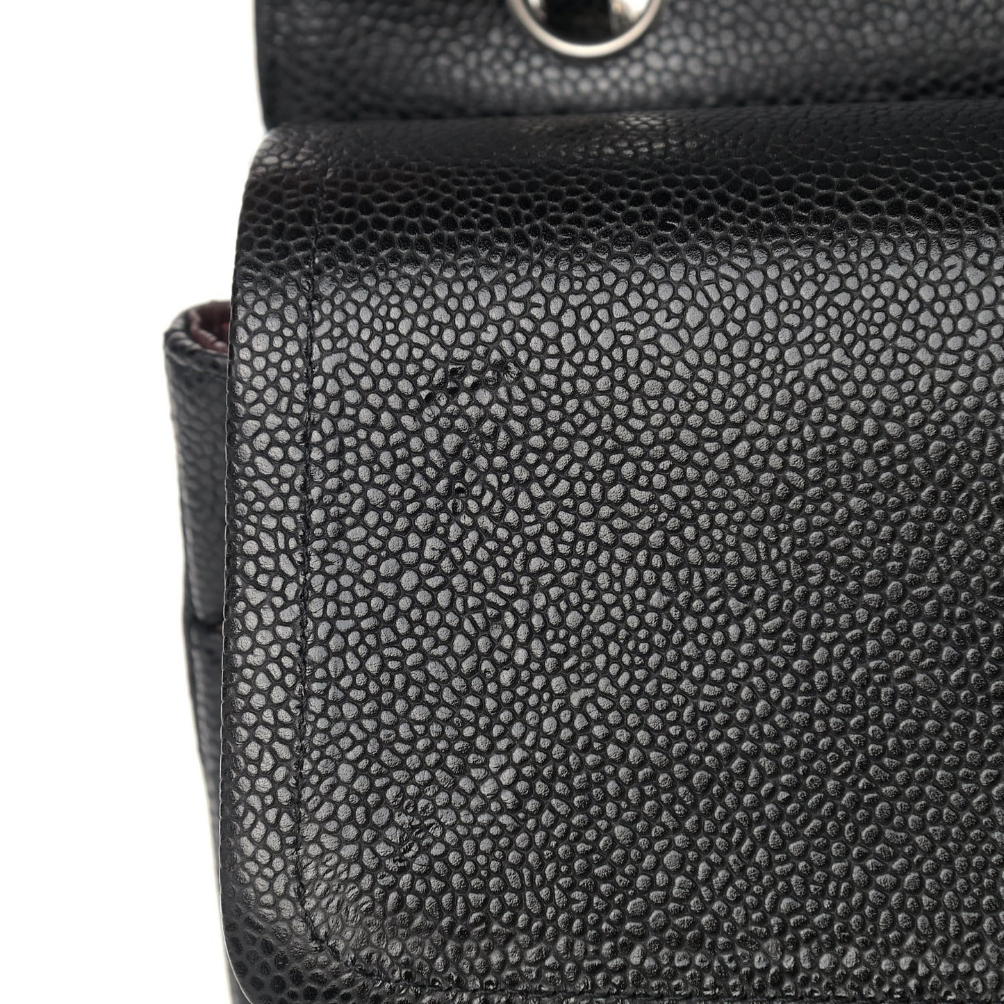 Caviar Quilted Maxi Double Flap Black
