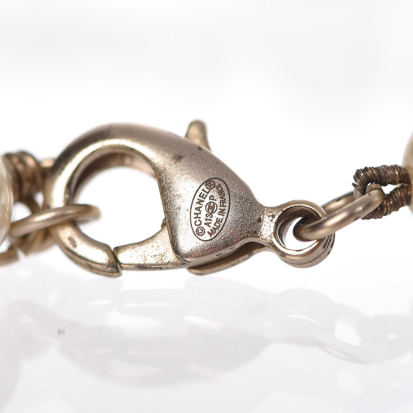 Crystal Pearl CC Star Bracelet Light Gold
