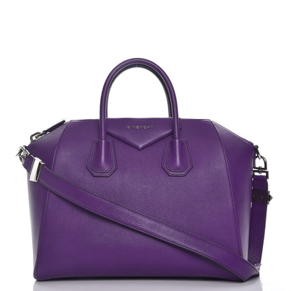 Givenchy Sugar Goatskin Medium Antigona Purple 1 of 8