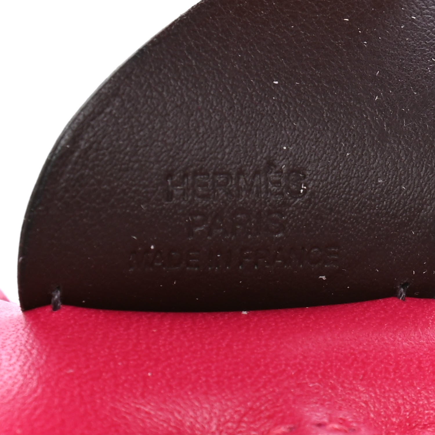 Hermes Milo Lambskin Grigri Rodeo Pegase Horse Bag Charm PM Framboise Rose Sakura Rouge Sellier 3 of 4