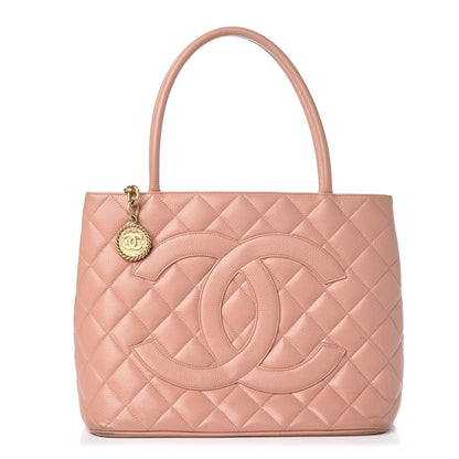 Chanel Caviar Medallion CC Tote Light Pink 1 of 11