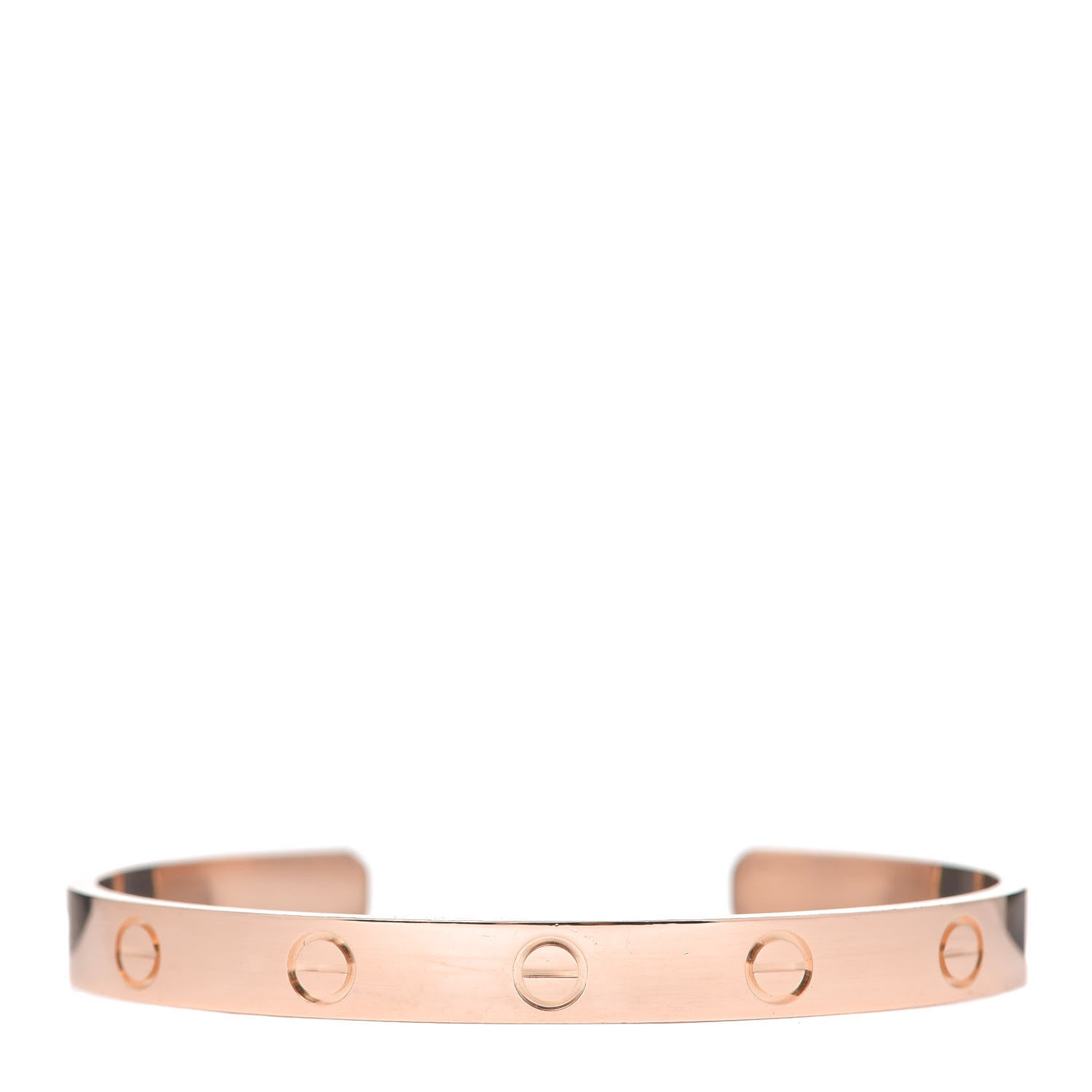 Cartier 18K Pink Gold LOVE Cuff Bracelet 17 1 of 4