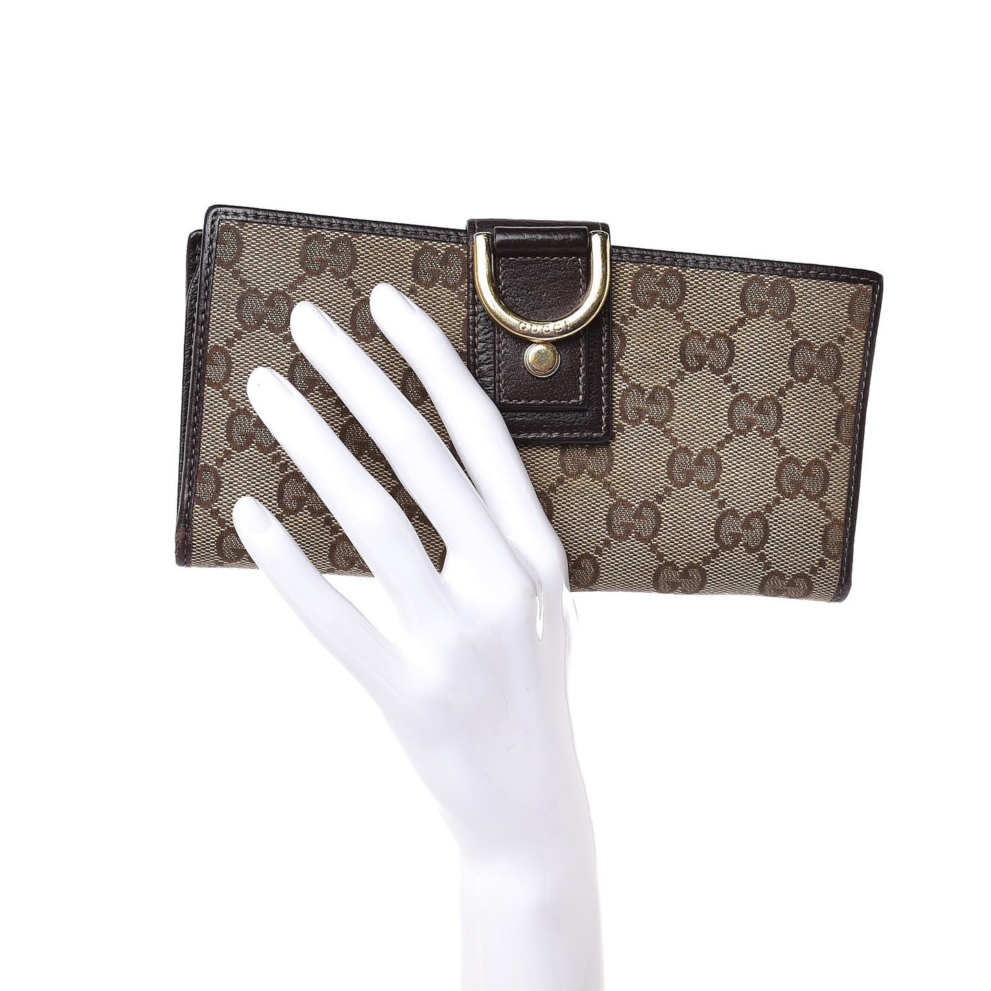 Monogram D Ring Wallet Chocolate