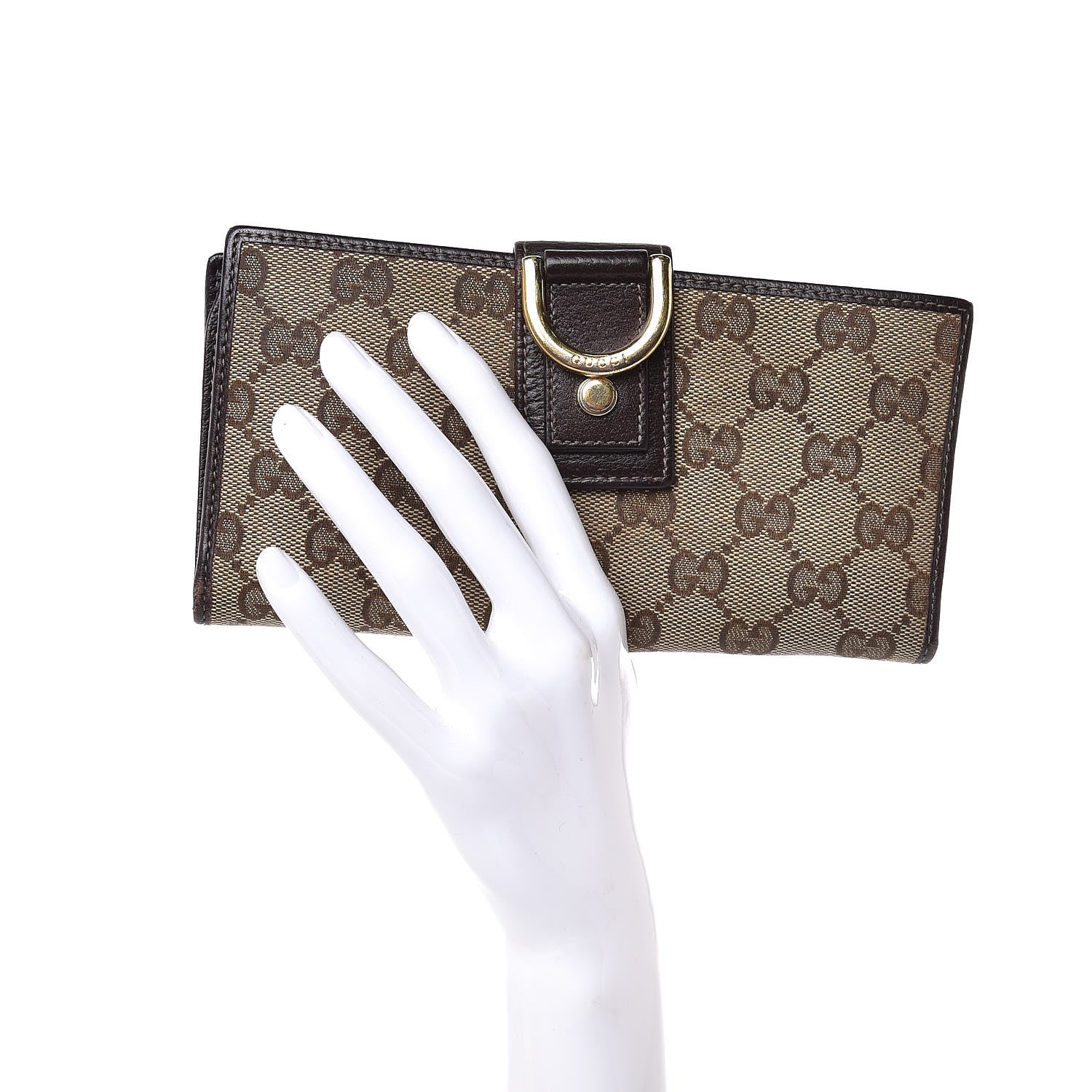 Gucci Monogram D Ring Wallet Chocolate 2 of 8