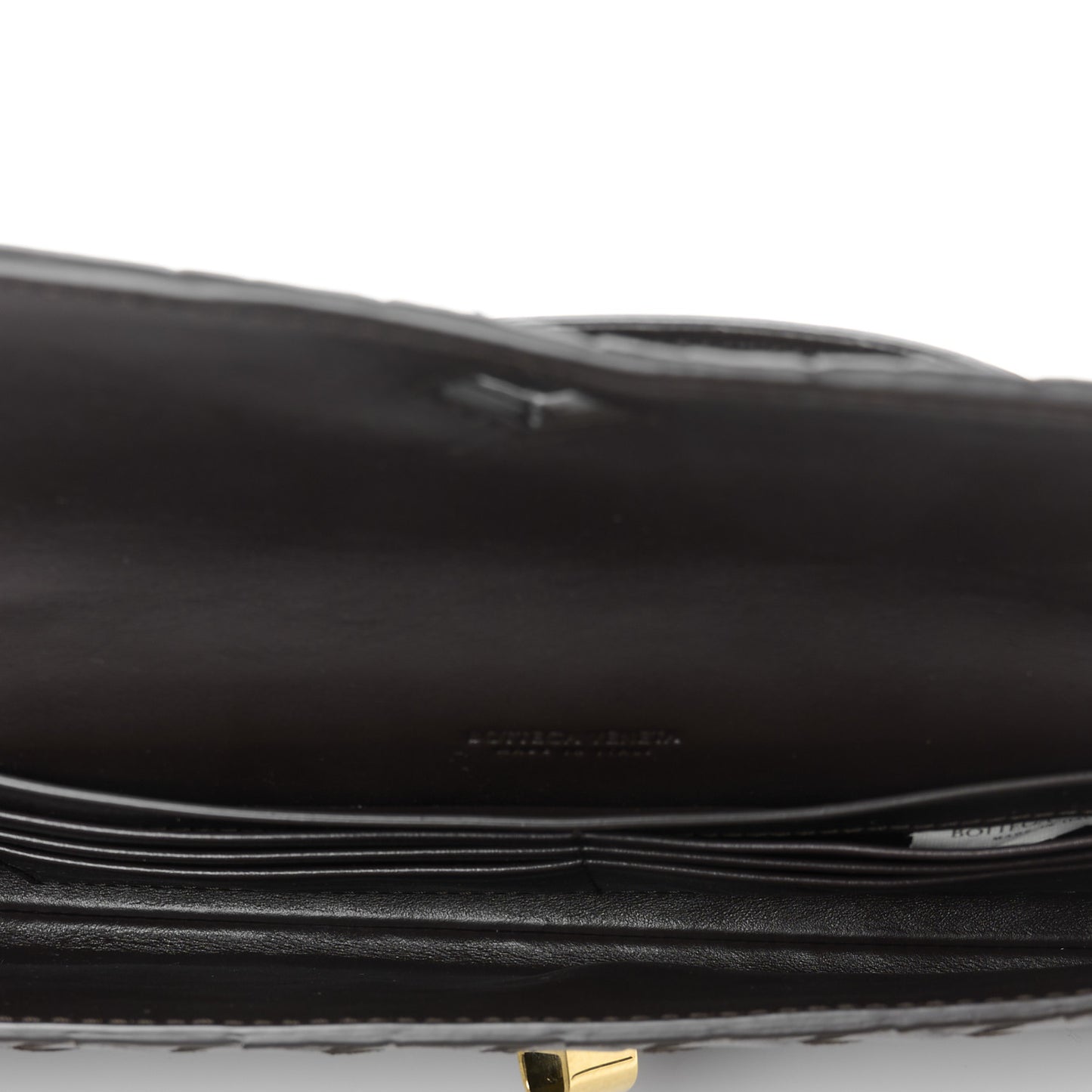 Nappa Intrecciato Long Andiamo Top Handle Clutch Fondant