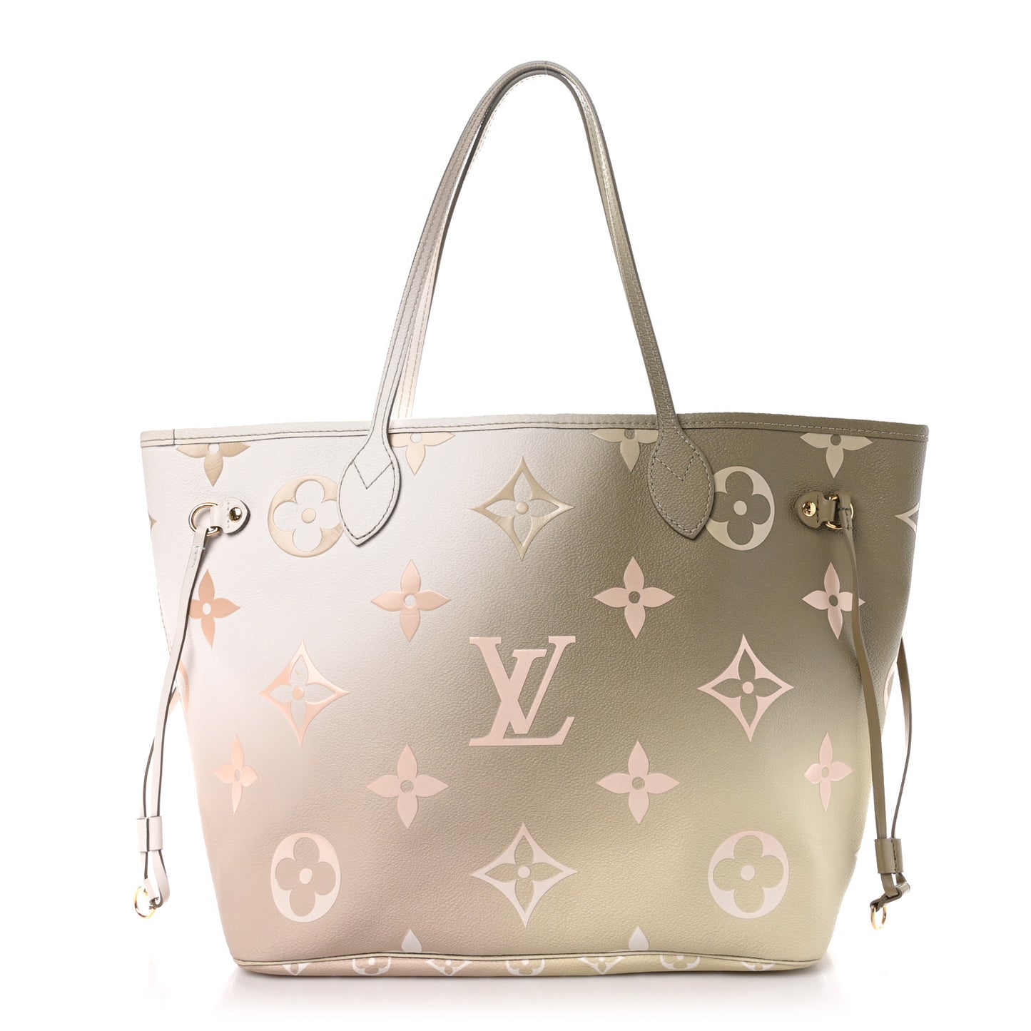 Monogram Giant Spring In The City Neverfull MM Sunset Kaki