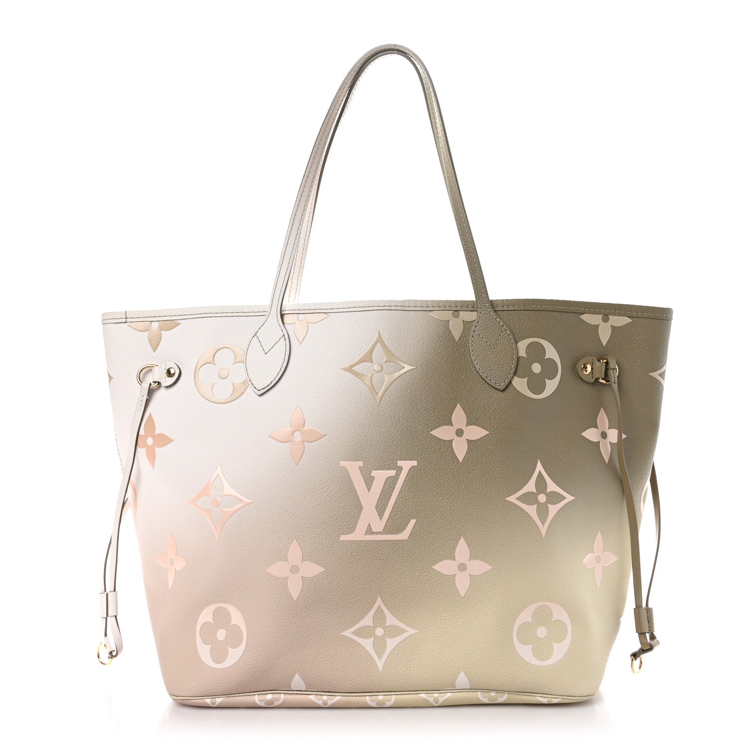 Louis Vuitton Monogram Giant Spring In The City Neverfull MM Sunset Kaki 1 of 10