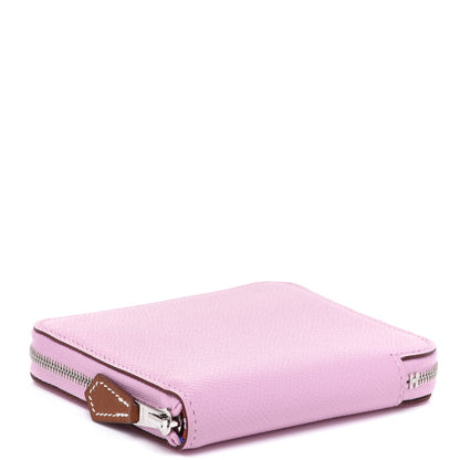 Hermes Epsom Silk'in Compact Wallet Mauve Sylvestre 4 of 8