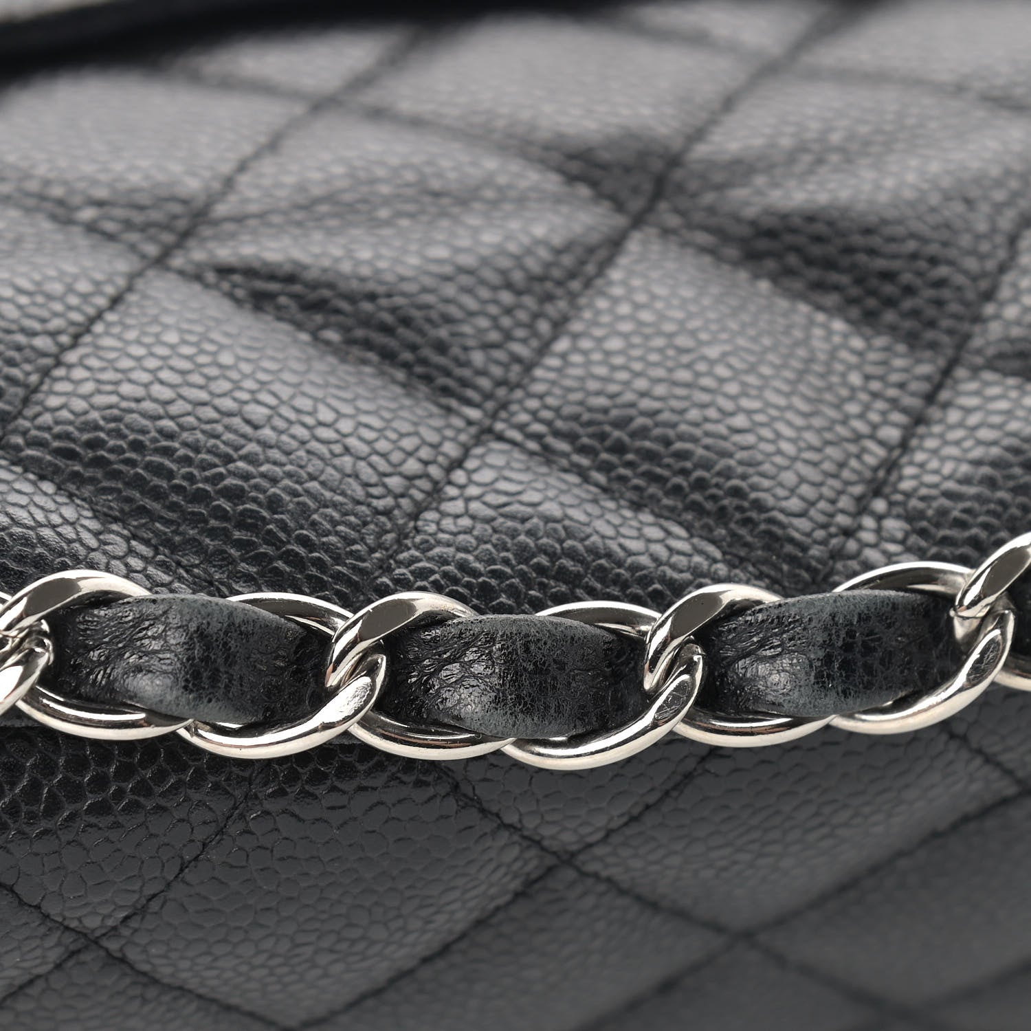 Chanel Caviar Quilted Jumbo Single Flap Black 16 of 16