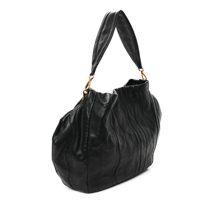 Prada Nappa Stripes Hobo Black 3 of 10
