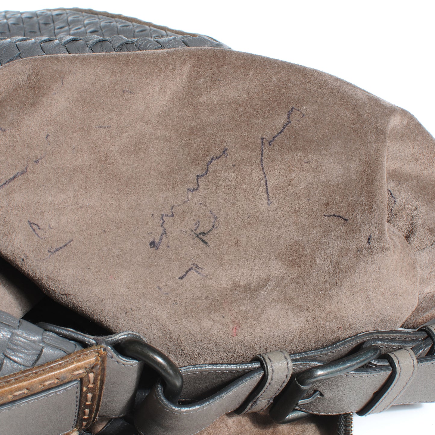 Cervo Intrecciato Caiman Shoulder Bag