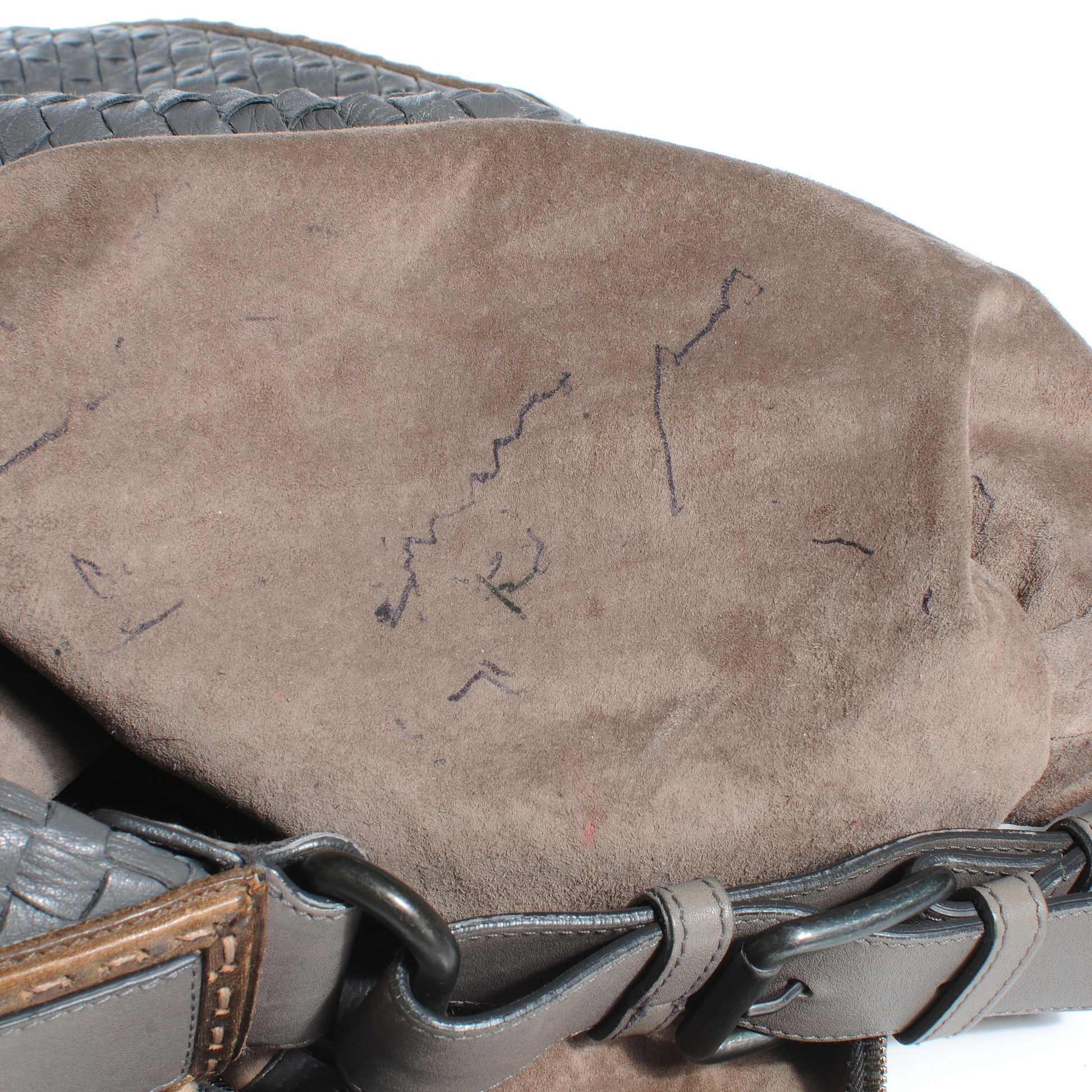 Bottega Veneta Cervo Intrecciato Caiman Shoulder Bag 9 of 10