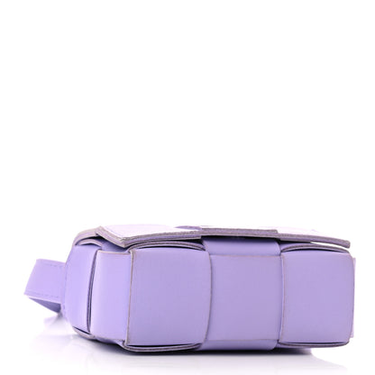 Bottega Veneta Lambskin Intreccio Candy Cassette Crossbody Bag Wisteria 4 of 10