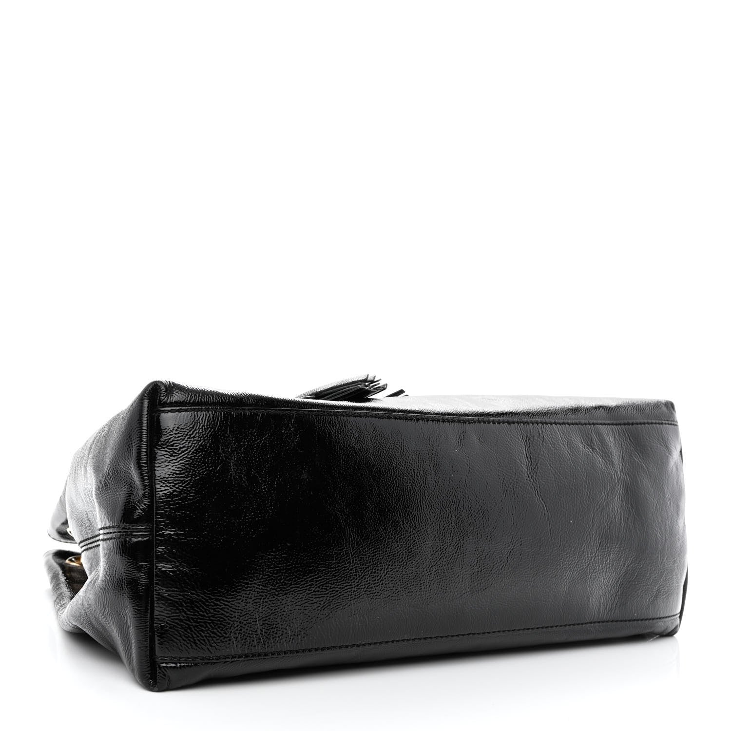 Gucci Patent Medium Soho Chain Shoulder Bag Black 4 of 12