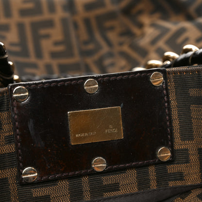 Fendi Zucca Mia Tote Tobacco 6 of 10