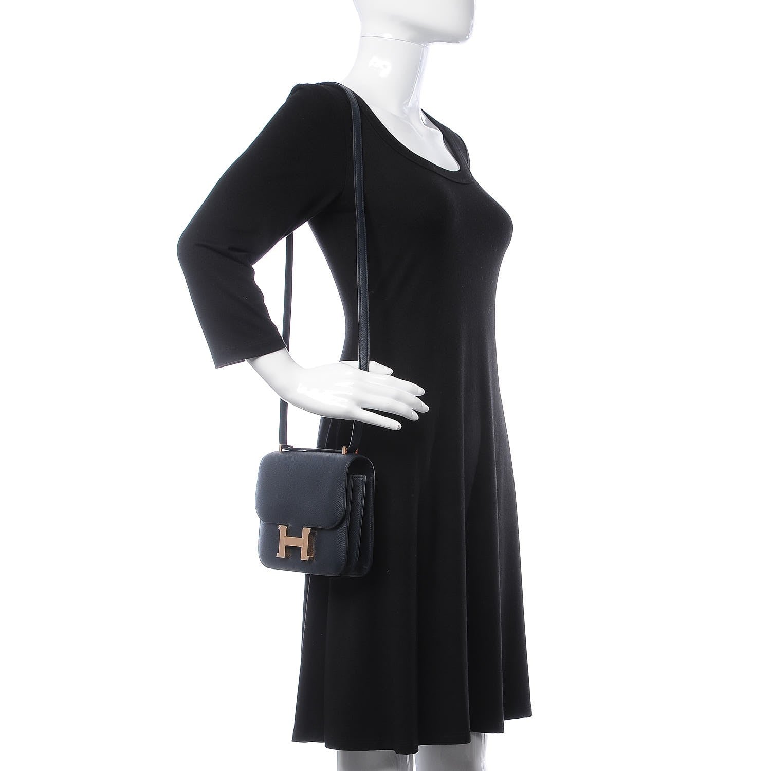 Hermes Epsom Constance 18 Bleu Indigo 2 of 9