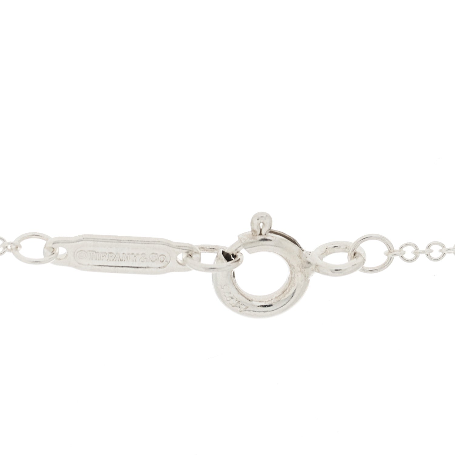 Tiffany Sterling Silver 18K Yellow Gold 1837 Interlocking Circles Pendant Necklace 5 of 8