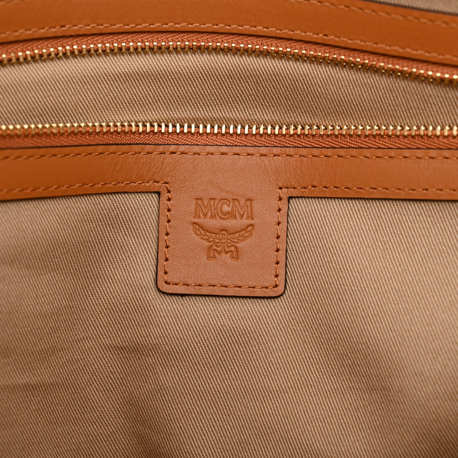 MCM Visetos Medium Anya Zip Top Shopper Tote Soft Pink 6 of 14