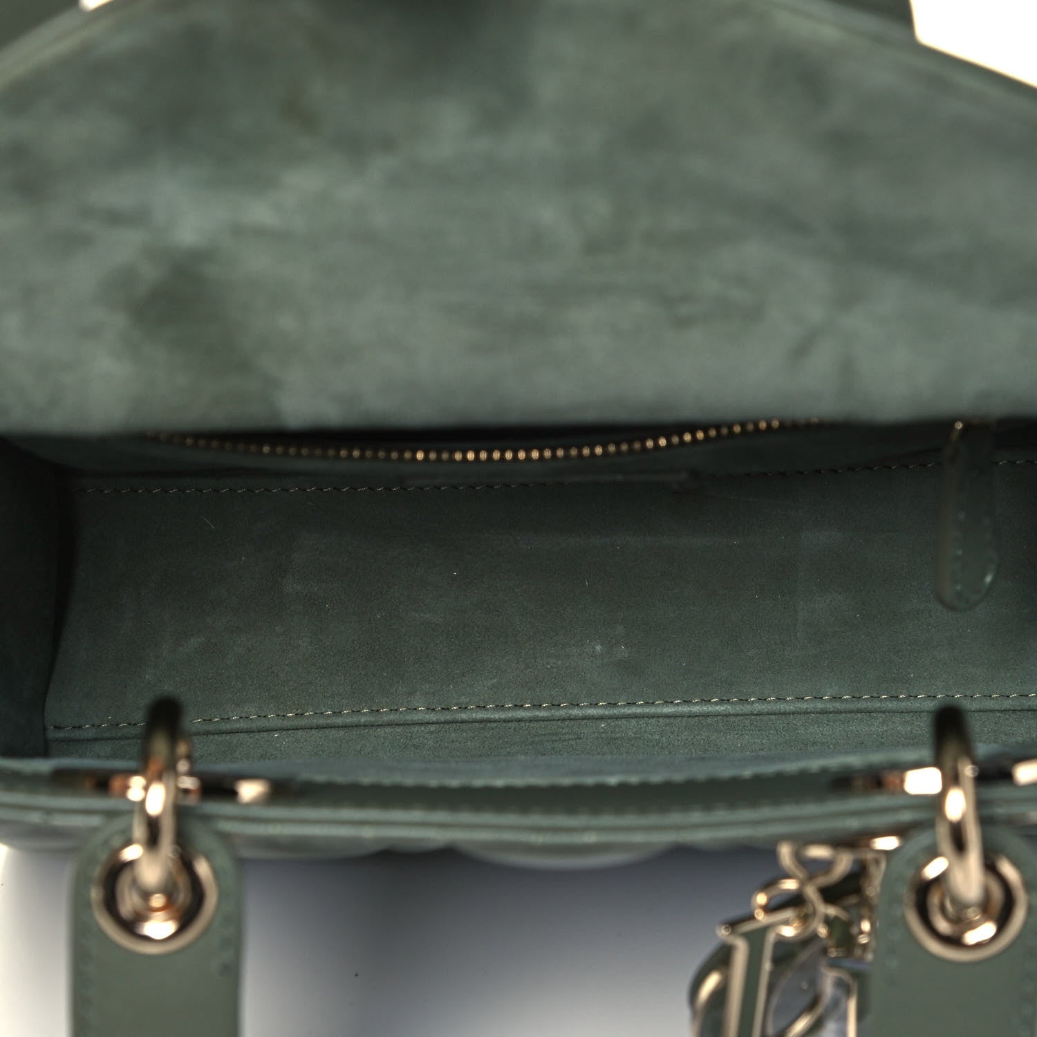 Christian Dior Lambskin Cannage Small My ABCDior Lady Dior Army Green 5 of 8