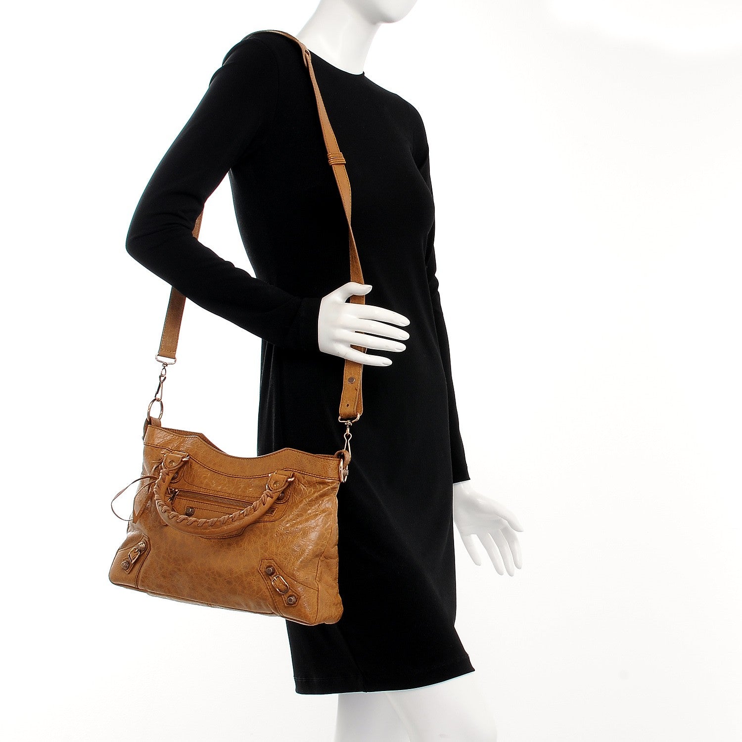 Balenciaga Agneau Giant 12 Rose Gold Hardware Town Cumin 2 of 8