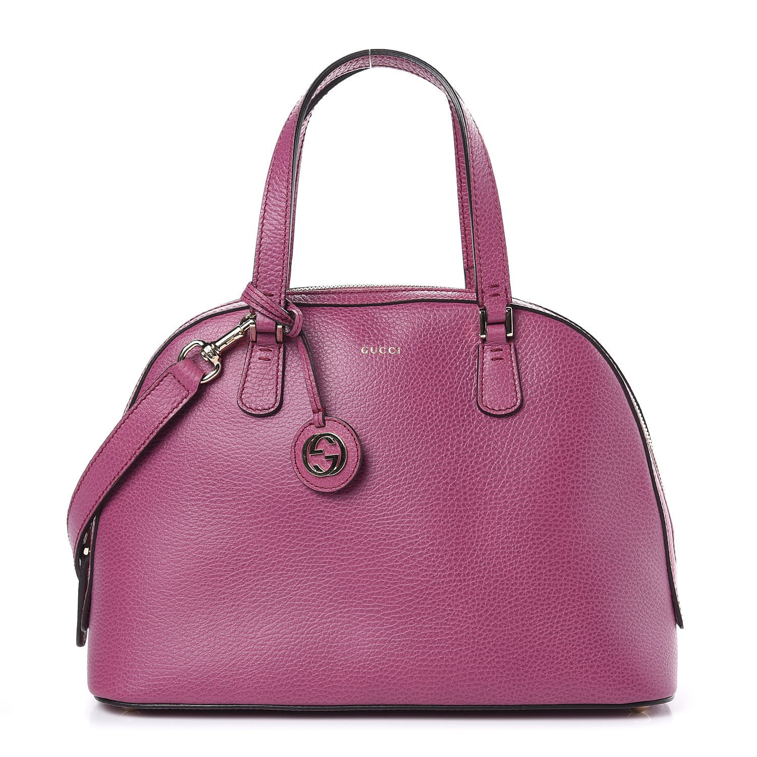 Gucci Dollar Calfskin Dome Bag Purple 1 of 11