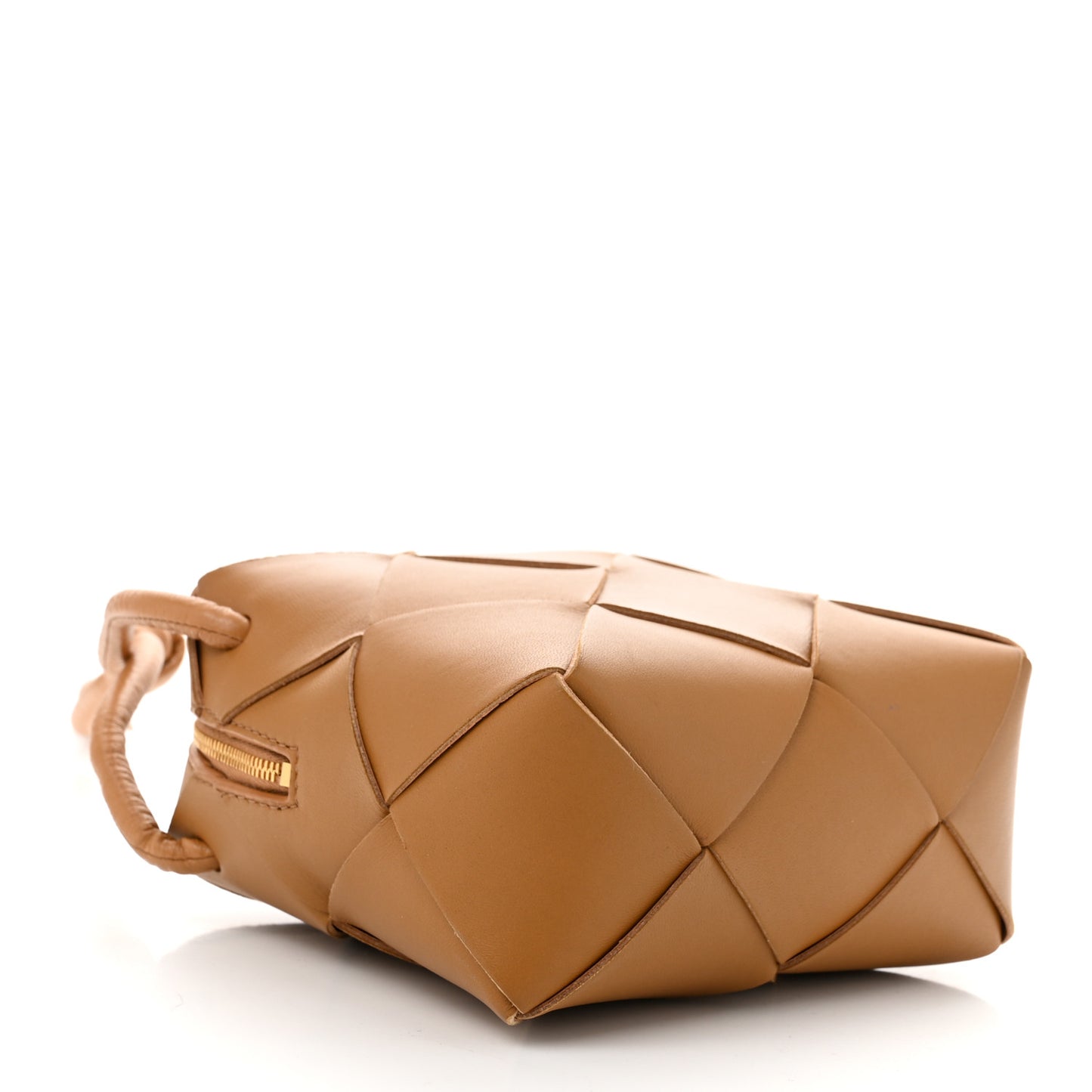 Lambskin Maxi Intrecciato Mini Cassette Camera Bag Acorn