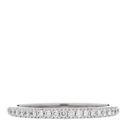 Tiffany Platinum Diamond .17ctw Half Circle Soleste Band Ring 57 8 1 of 5