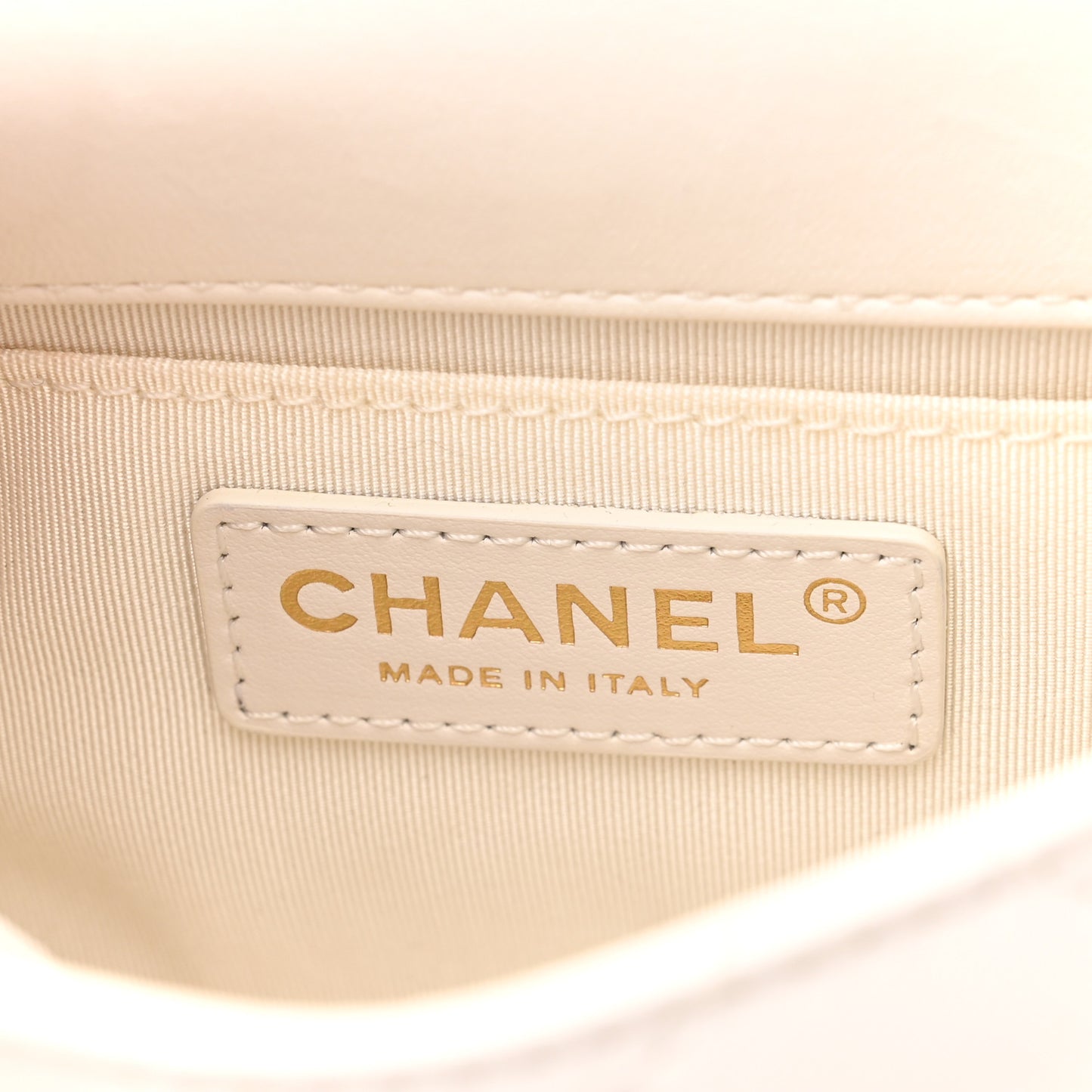 Lambskin Quilted Mini My Precious Flap White