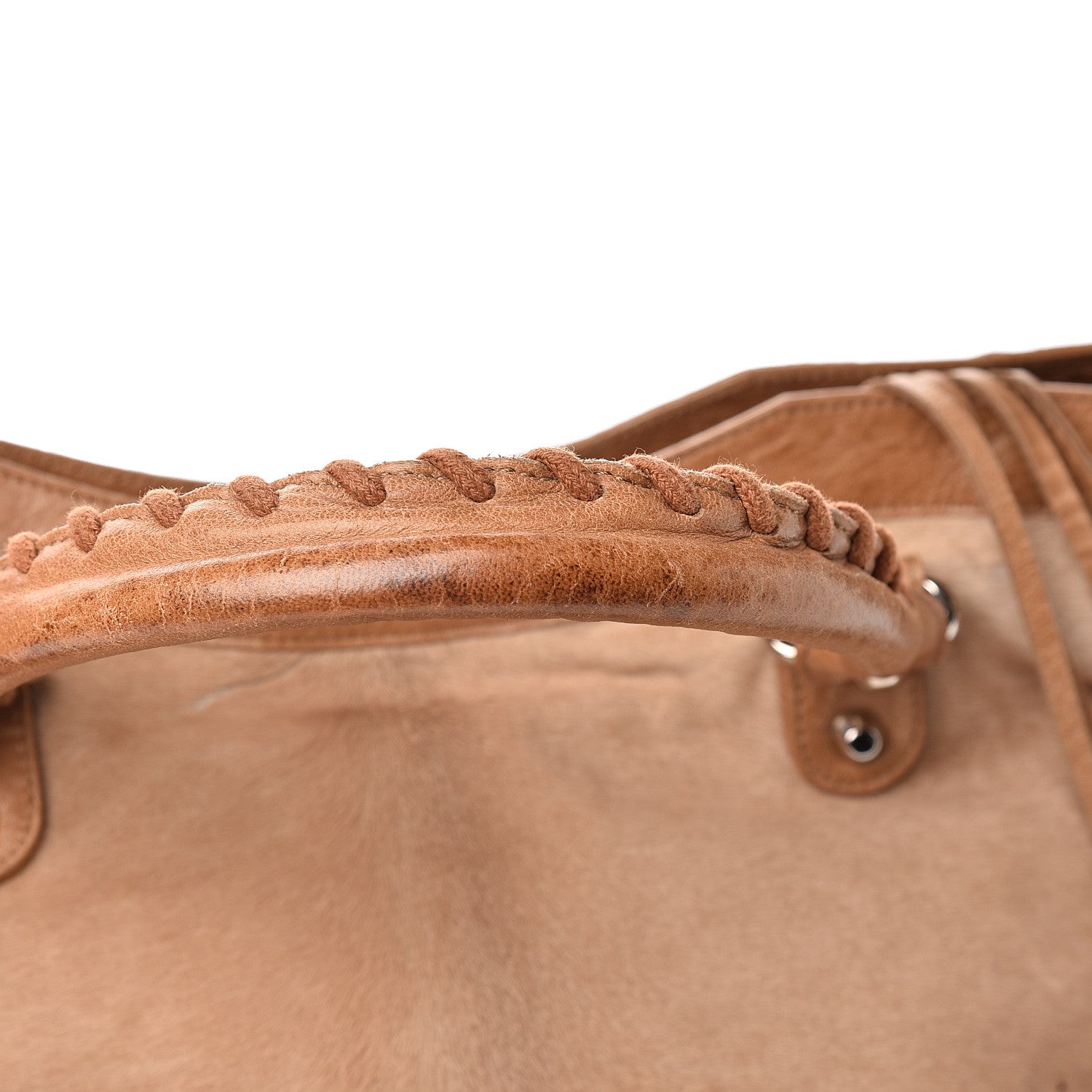 Balenciaga Chevre Pony Hair Classic Silver Hardware City Camel 13 of 13
