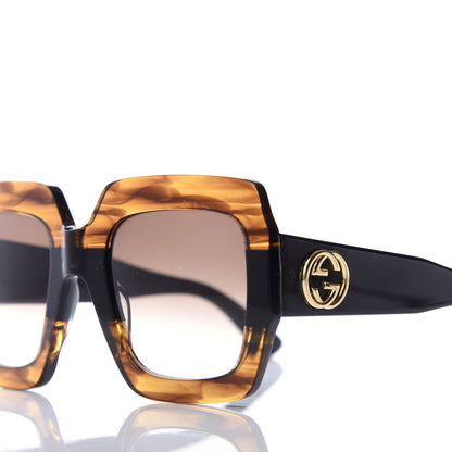 Gucci Square Frame GG0178S Sunglasses Havana 8 of 8
