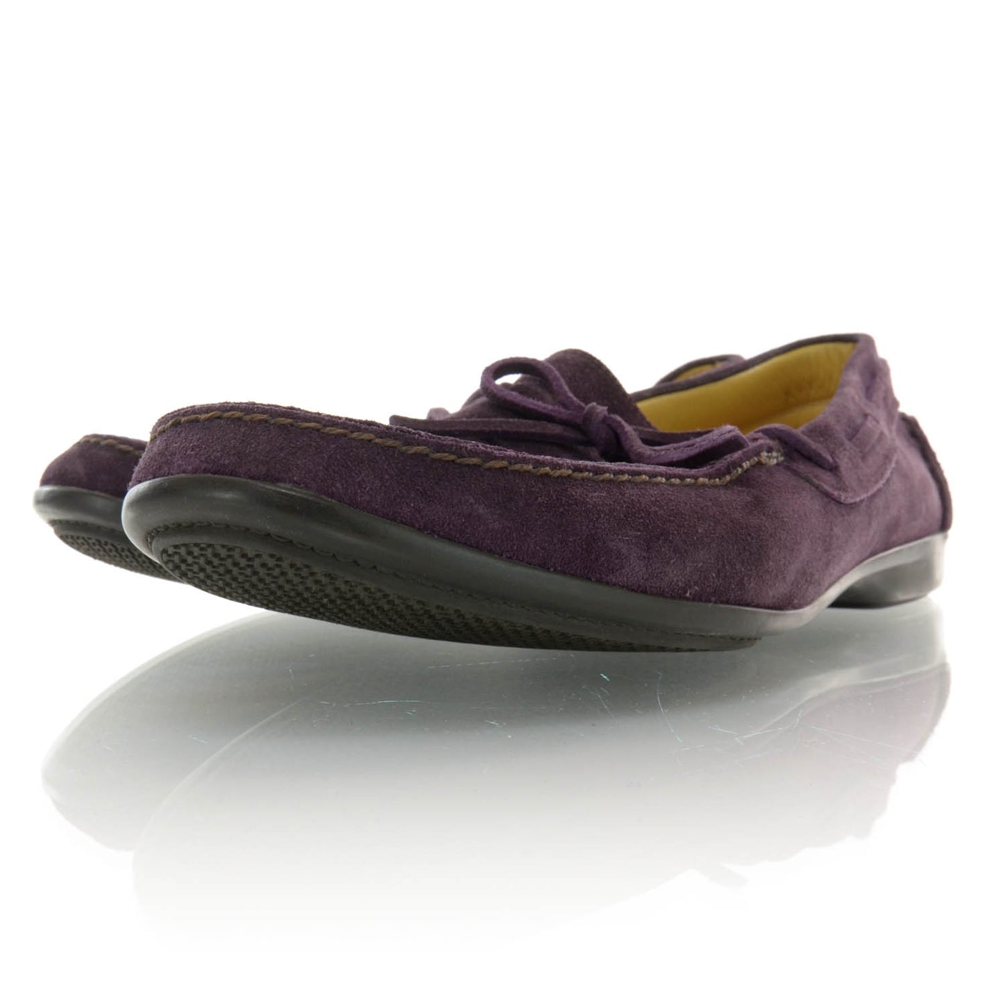 Mens Gaucho Suede Loafers 41 Prune