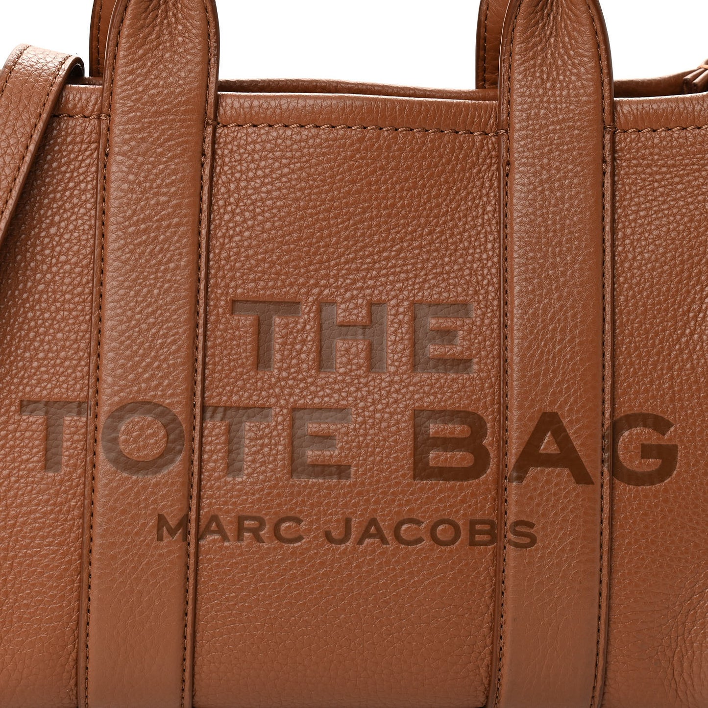 Grained Calfskin Small The Tote Bag Argan Oil