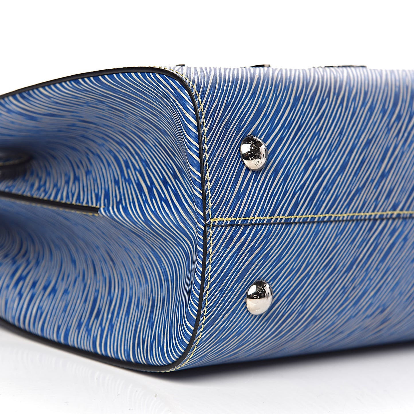 Epi Pins Twist Tote Denim Light