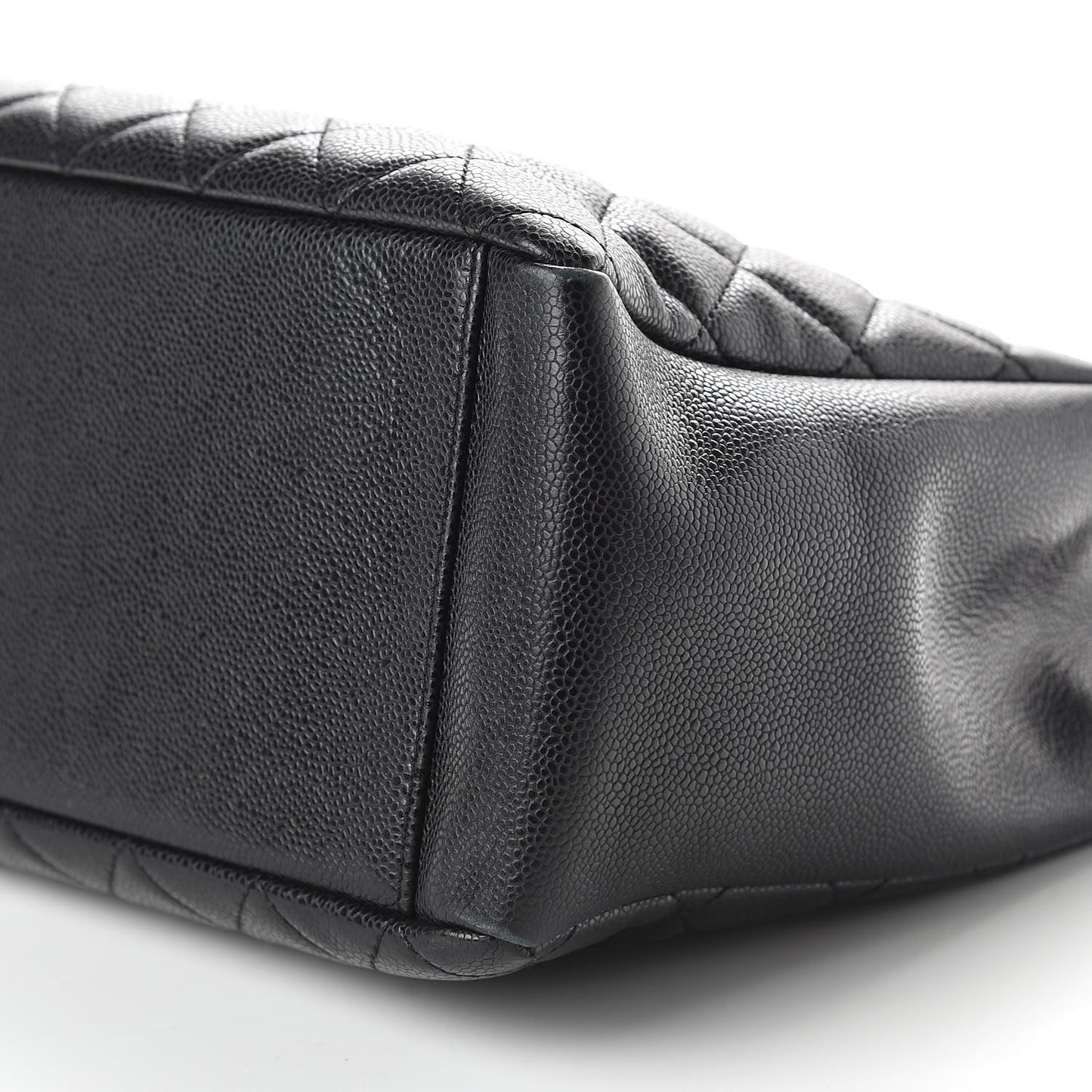 Caviar Quilted Grand Shopping Tote GST Black
