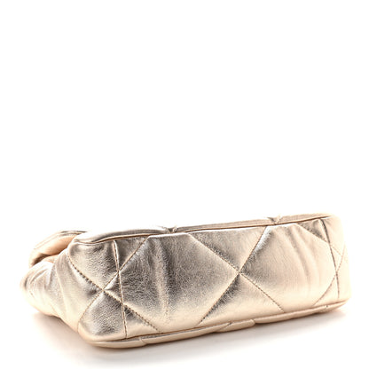 Chanel Metallic Lambskin Quilted Medium Chanel 19 Flap Gold 3 of 8