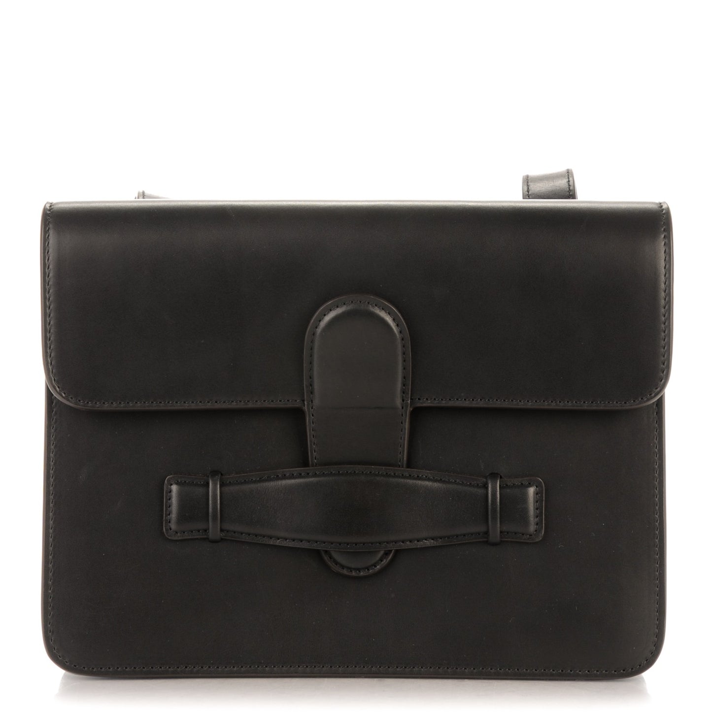 Natural Calfskin Medium Symmetrical Bag Black