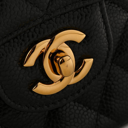 Chanel Caviar Quilted Small Double Flap Black 13 of 14