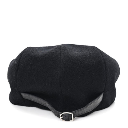 Hermes Cashmere Cap 58 Black 5 of 8