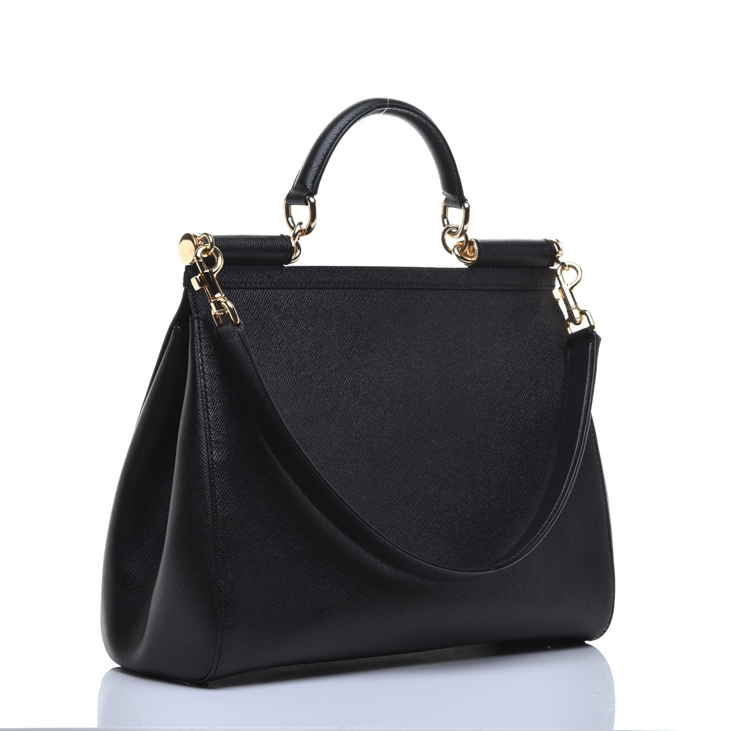 Dolce & Gabbana Dauphine Large Miss Sicily Satchel Black 3 of 8