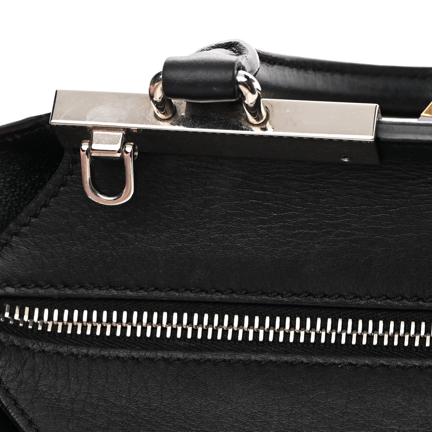 Calfskin Studded Diamond Mini 3Jours Tote Black Multicolor