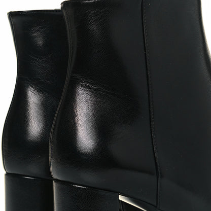 Saint Laurent Calfskin Loulou 70 Ankle Boots 35.5 Black 7 of 8